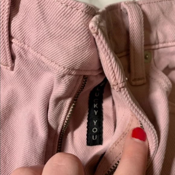 LUCKY BRAND PINK DENIM SKIRT - Picture 9 of 9